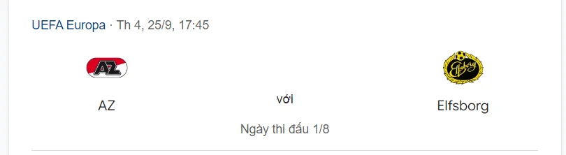 Nhận định, soi kèo AZ Alkmaar vs Elfsborg, 23:45 ngày 25/09/24 UEFA Europa League