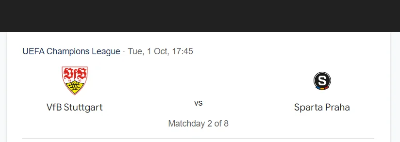 Nhận định, soi kèo Stuttgart vs Sparta Praha, 23:45 ngày 01/10/24 Champions League