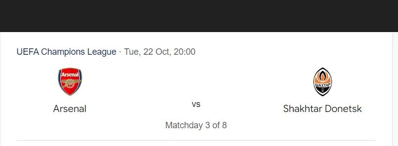 Soi kèo Arsenal vs Shakhtar | 02:00 ngày 23/10/24 | Champions League