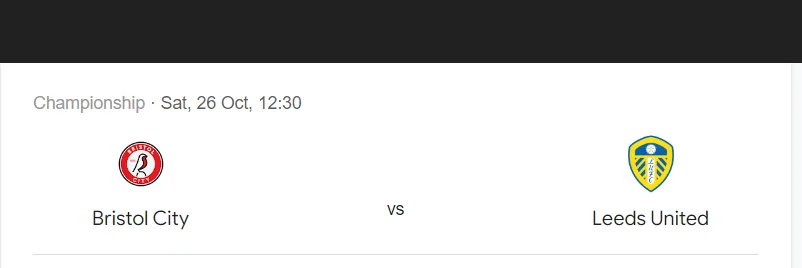 Soi kèo Bristol City vs Leeds Utd | 18:30 ngày 26/10/24 | League Championship