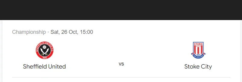 Soi kèo Sheffield Utd vs Stoke City | 21:00 ngày 26/10/24 | League Championship