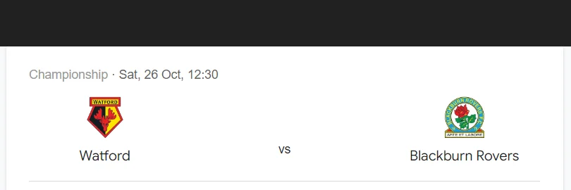 Soi kèo Watford vs Blackburn | 18:30 ngày 26/10/24 | League Championship