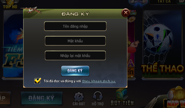 Các bước tạo tài khoản cá cược
