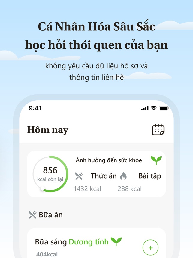 iEatBetter - Nhật ký ăn uống: App tính calo trong thức ăn