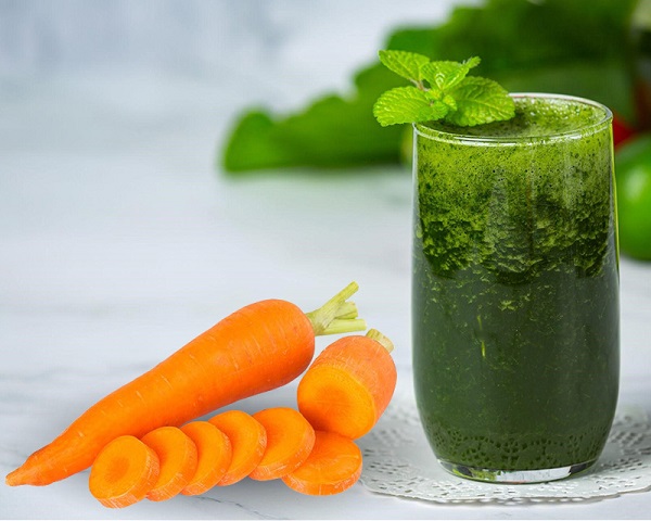 Nước rau má có thể được kết hợp với nhiều loại trái cây và rau củ