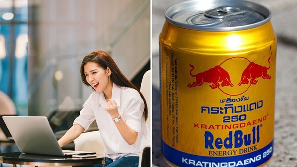 Caffeine trong Red Bull thúc đẩy quá trình trao đổi chất